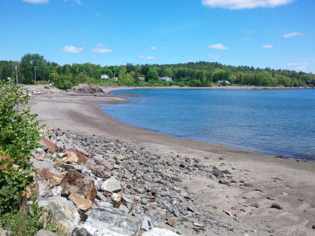 Hulls Cove Beach (across the road)