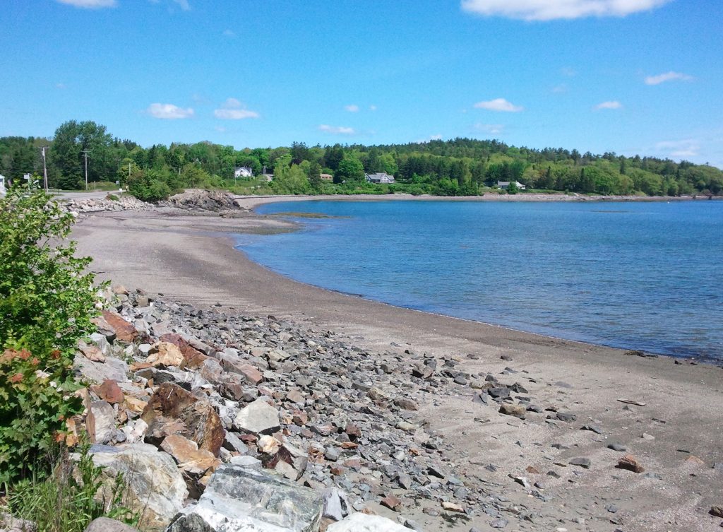 Hulls Cove Beach (across the road)