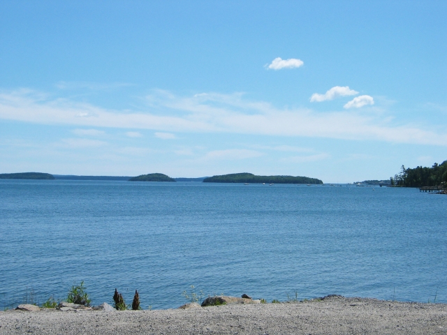 Hulls Cove Beach (across the road)