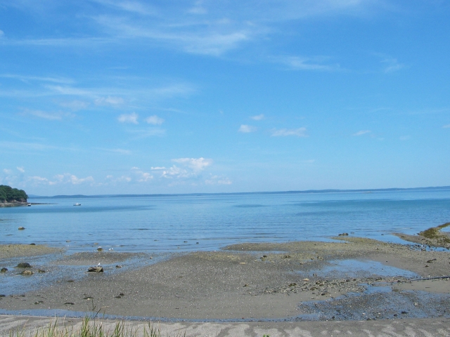 Hulls Cove Beach (across the road)