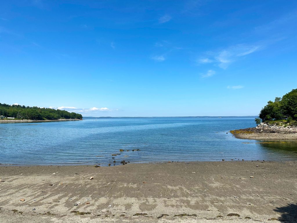 Hulls Cove Beach (across the road)