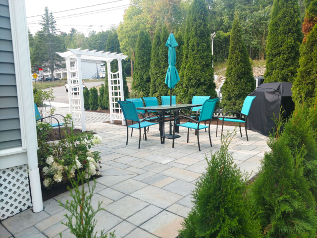 Patio area and drive