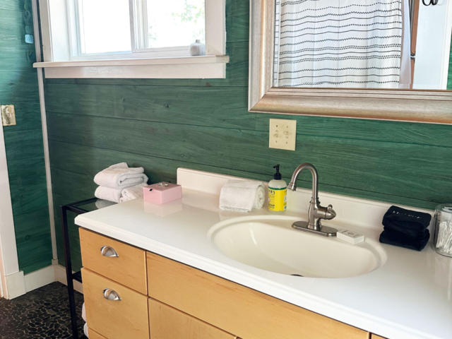 Master queen bathroom