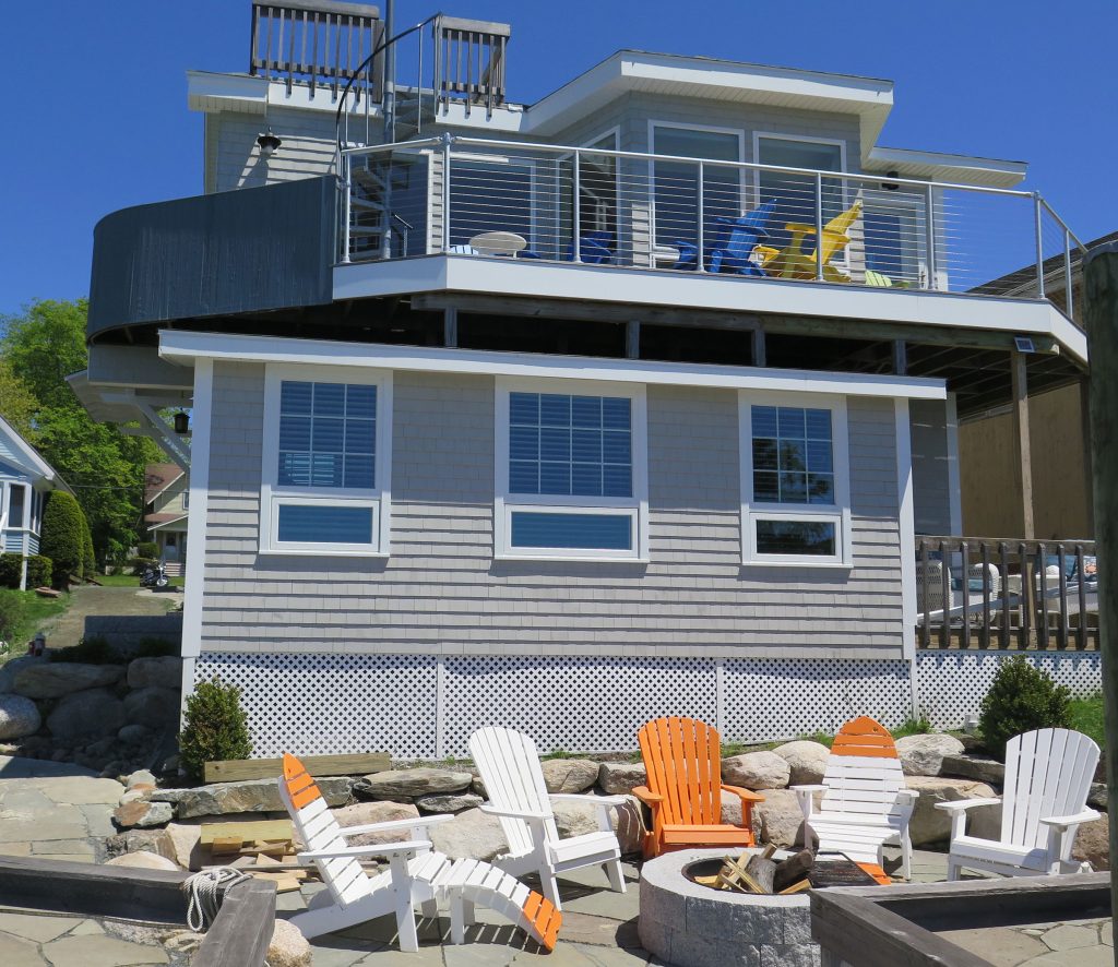 Rebecca's Wharf — Water side of cottage