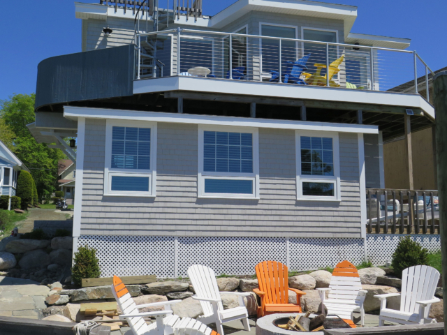 Water side of cottage