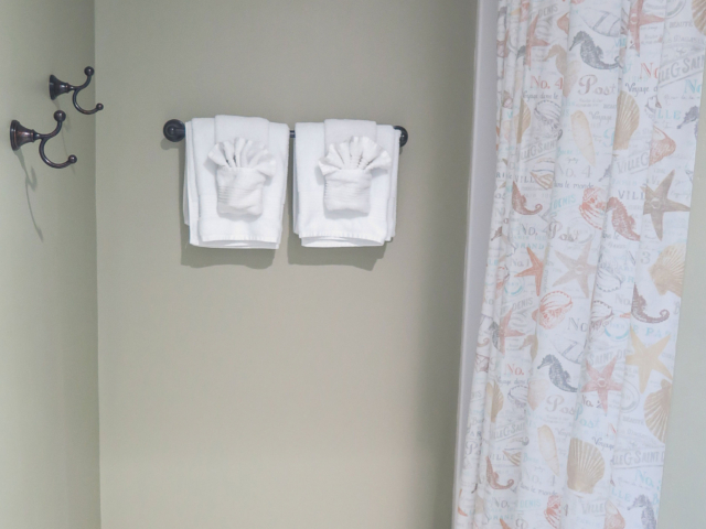 Rear building, master bathroom
