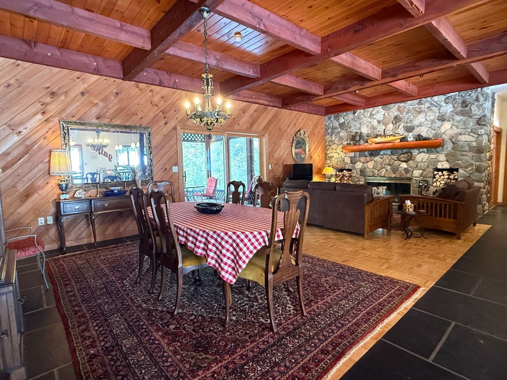 Dining and living area