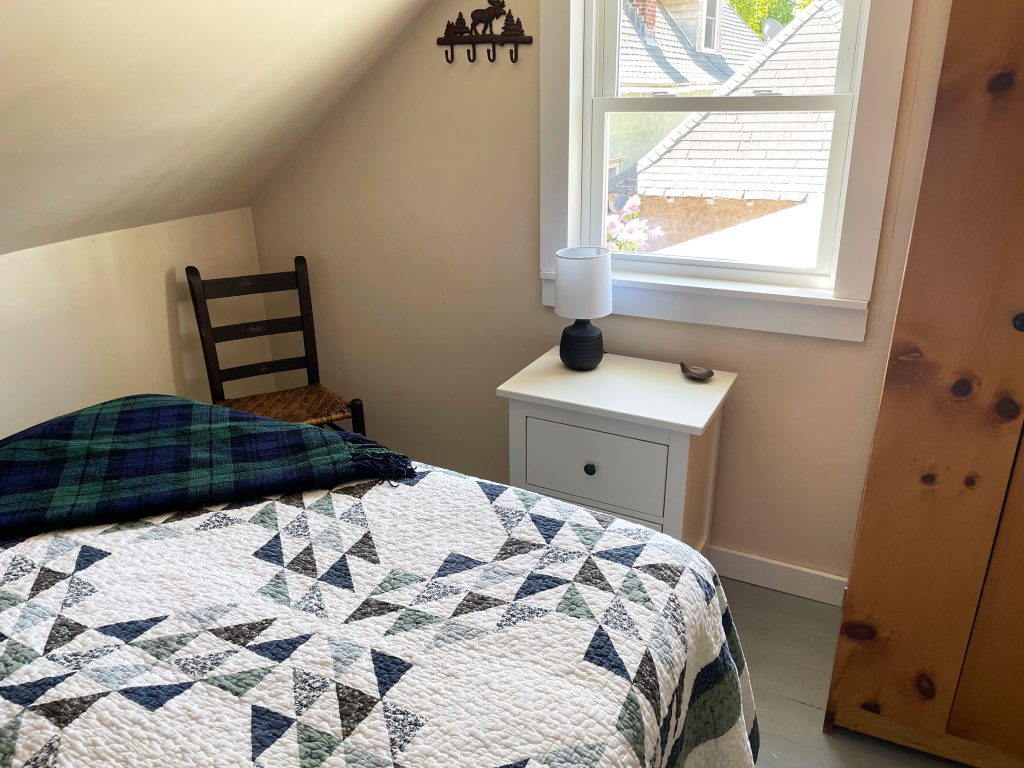 Double bedroom (there are shades on windows)