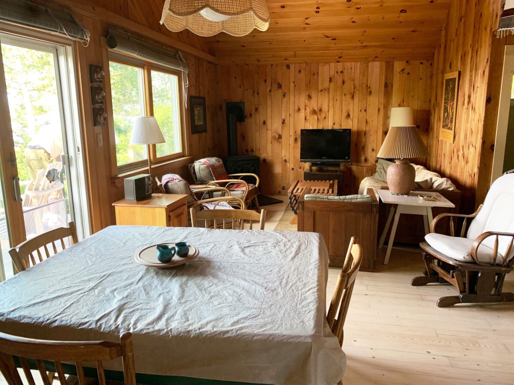 Living room dining area