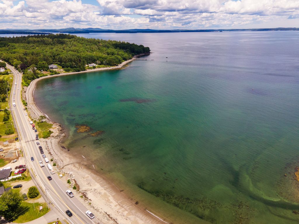 Aerial view of beach