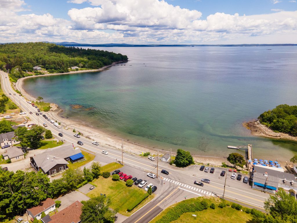 Aerial view of beach