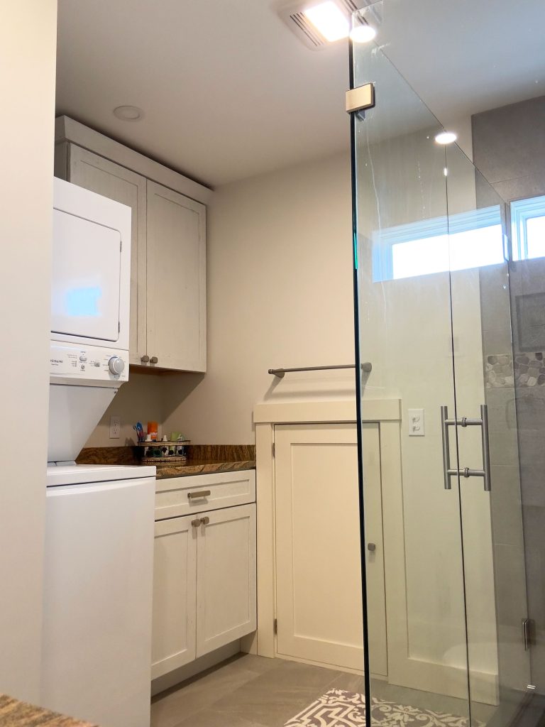 Bathroom with laundry