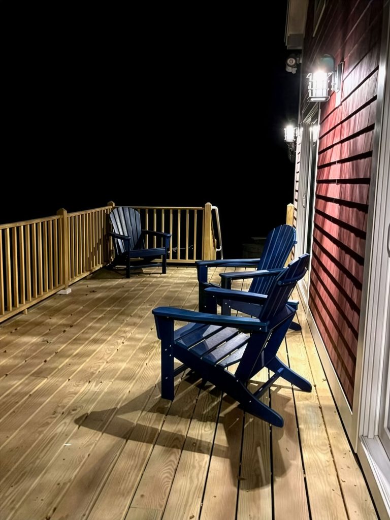 Deck at night