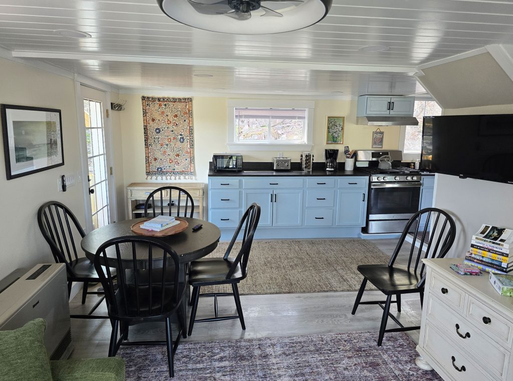Dining area and kitchen