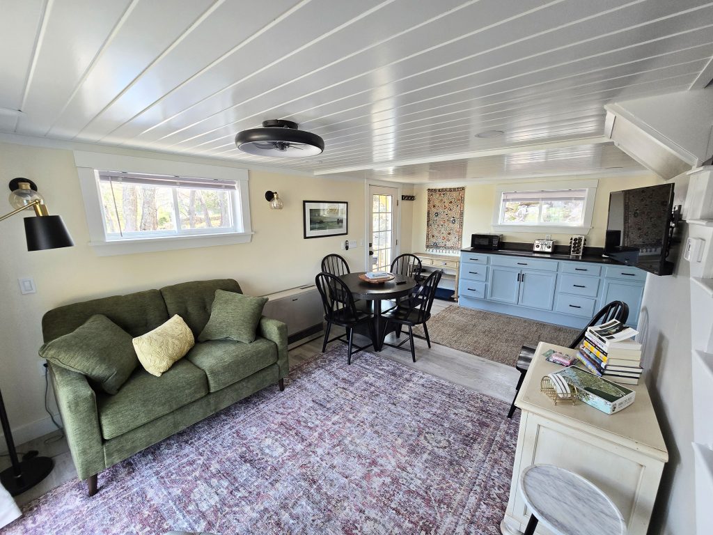 Living room and kitchen