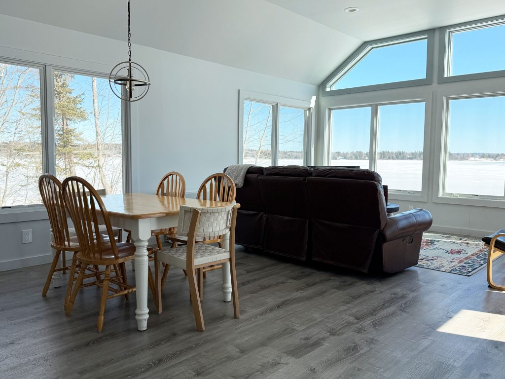 Dining and living area