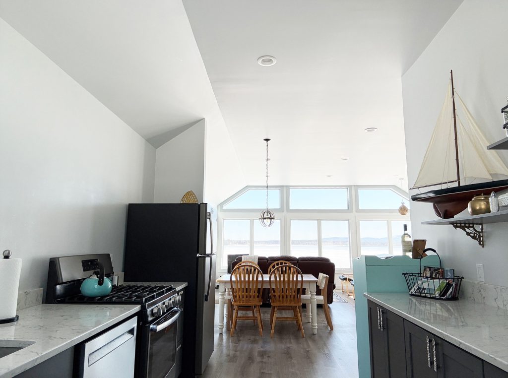 Kitchen and dining area