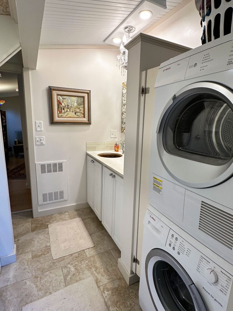 Bathroom with laundry