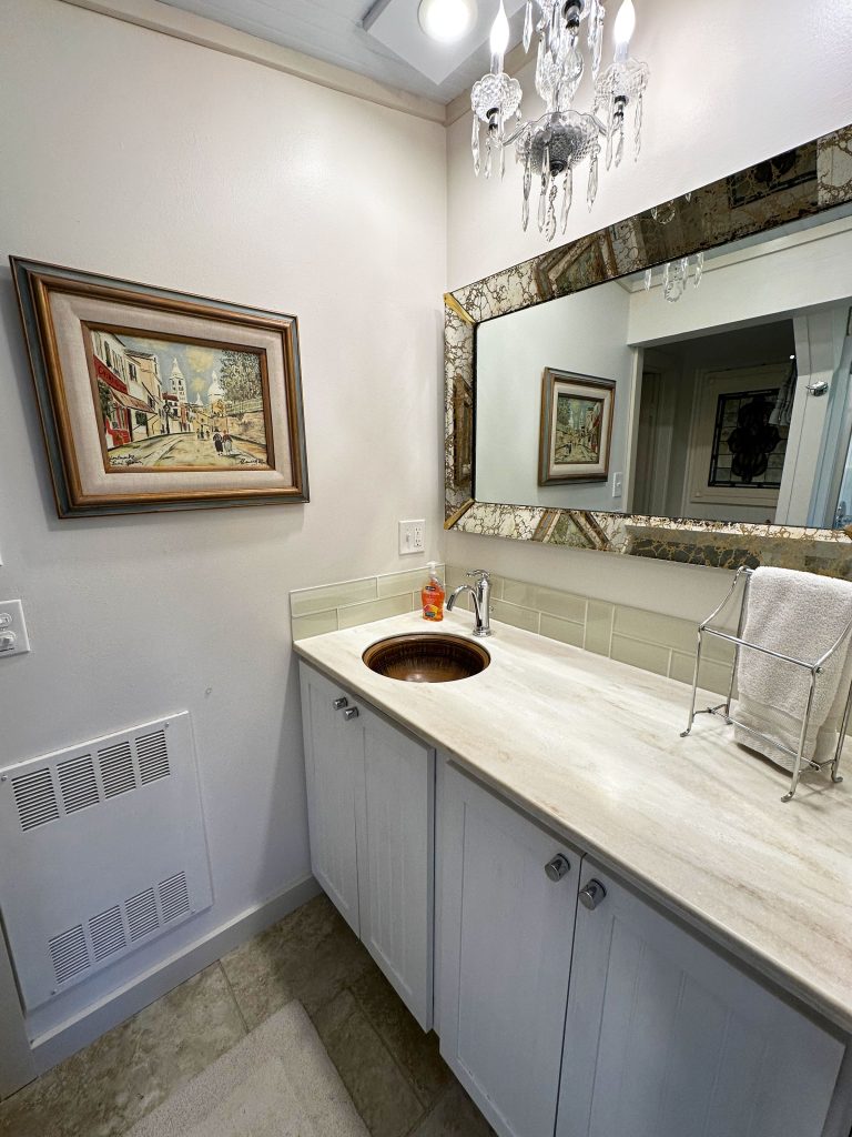 Bathroom with laundry