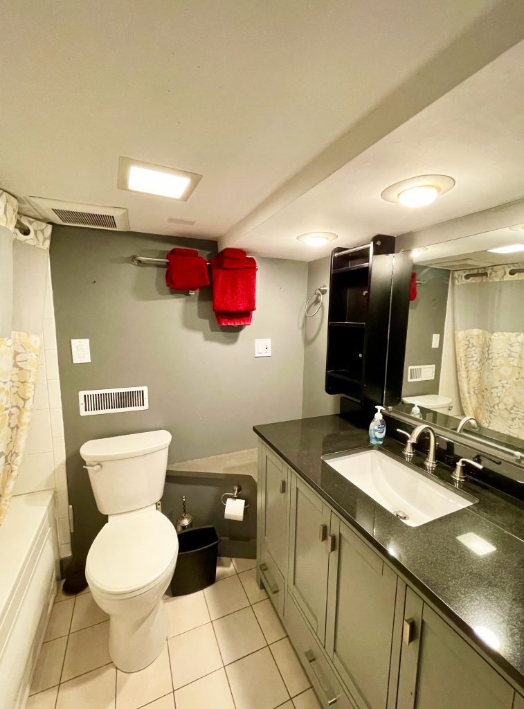 Full bathroom lower level (basement)