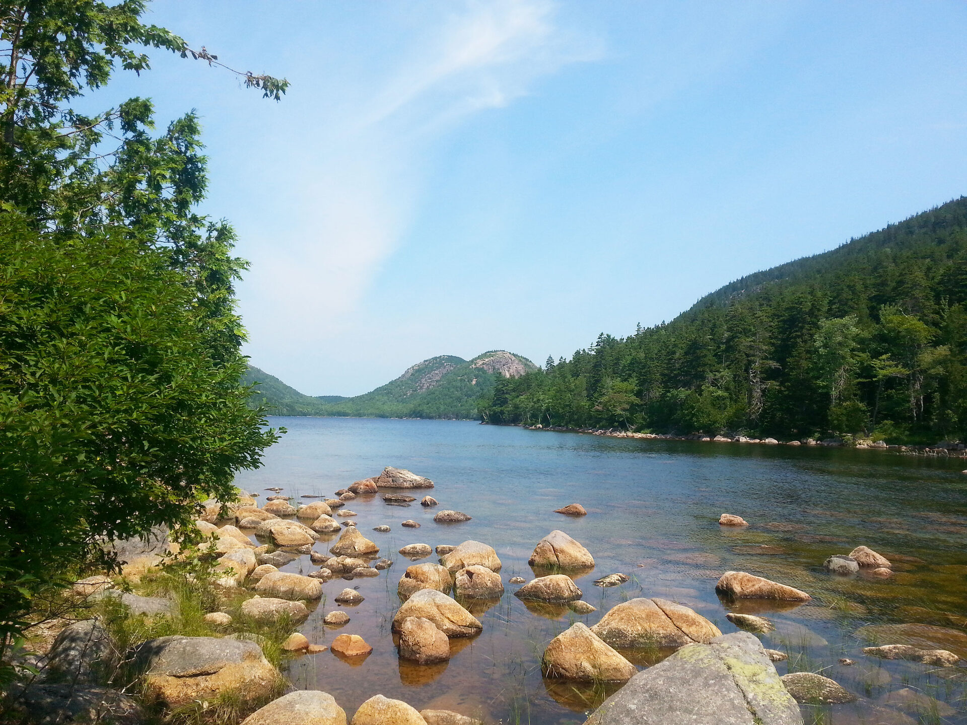 The Bubbles above Jordan Pond, Acadia National Park