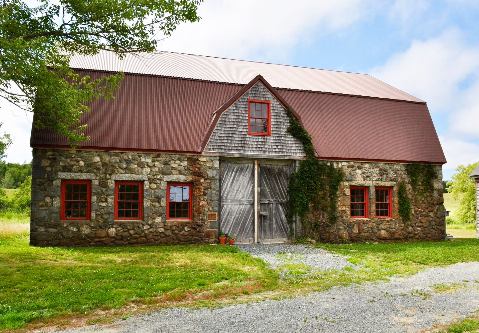 Historic stone barn on Mount Desert Island